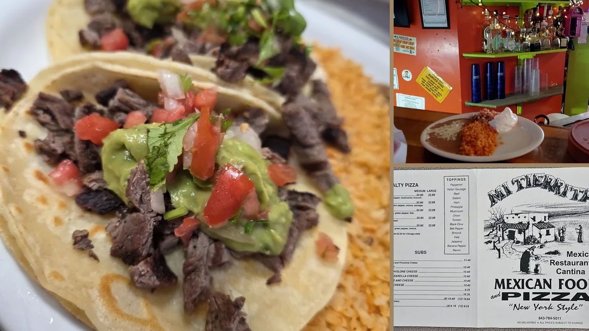 Mexican Plates, Pizza, Full Bar